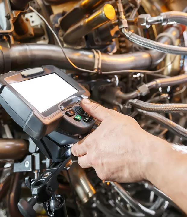 Industrial Pipeline Inspection with Handheld Pipeline Endoscope Steps